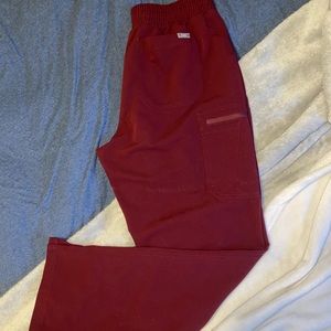 FIGS Clothing Yola high-waisted scrub pants Burgundy